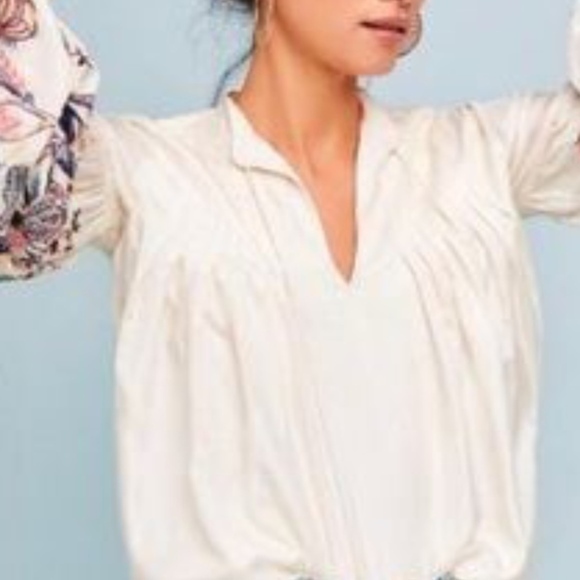 Let Me Be Lexy Embroidered Peasant Top XS/SM - Picture 7 of 8